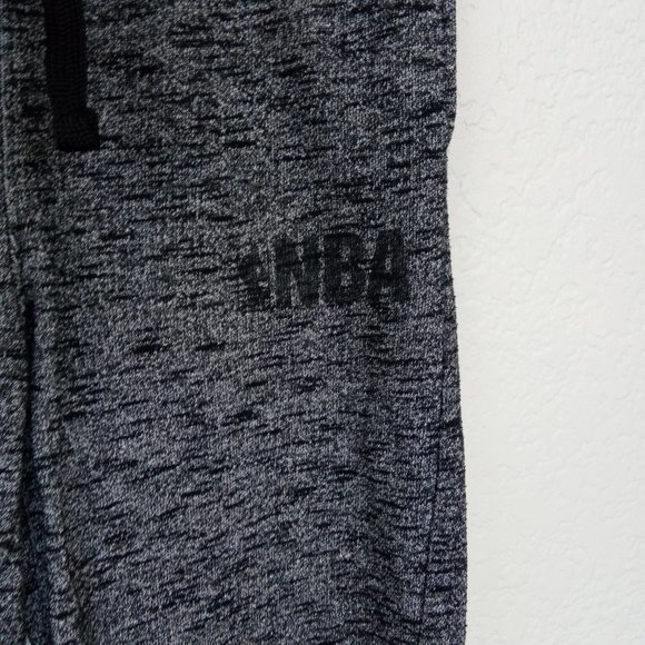 NBA Heather Grey Elastic Jogger Pants Kids 10/12 - Picture 4 of 11